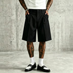 Men’s Old Money Pleated Suit Shorts