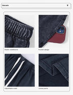 Men’s Washed Cotton Workout Shorts with Pockets