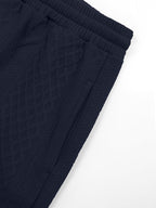 Zweiteiler in Struktur-Jacquard: Kapuzenpullover & Jogginghose