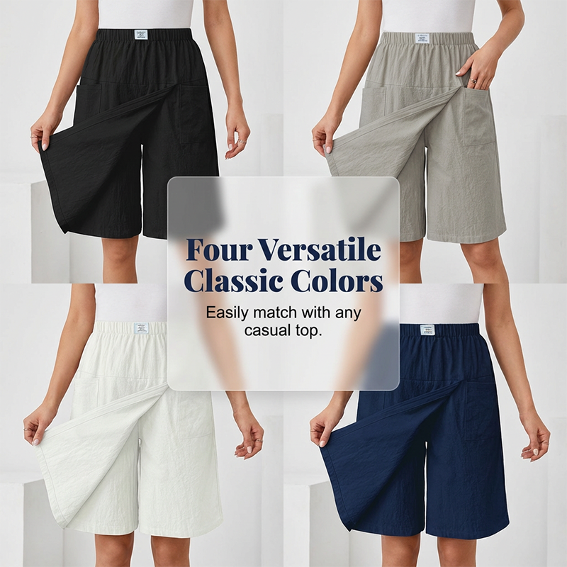 🩳New arrival 50% OFF💥Women's Casual Elastic Waist Wrap Skort