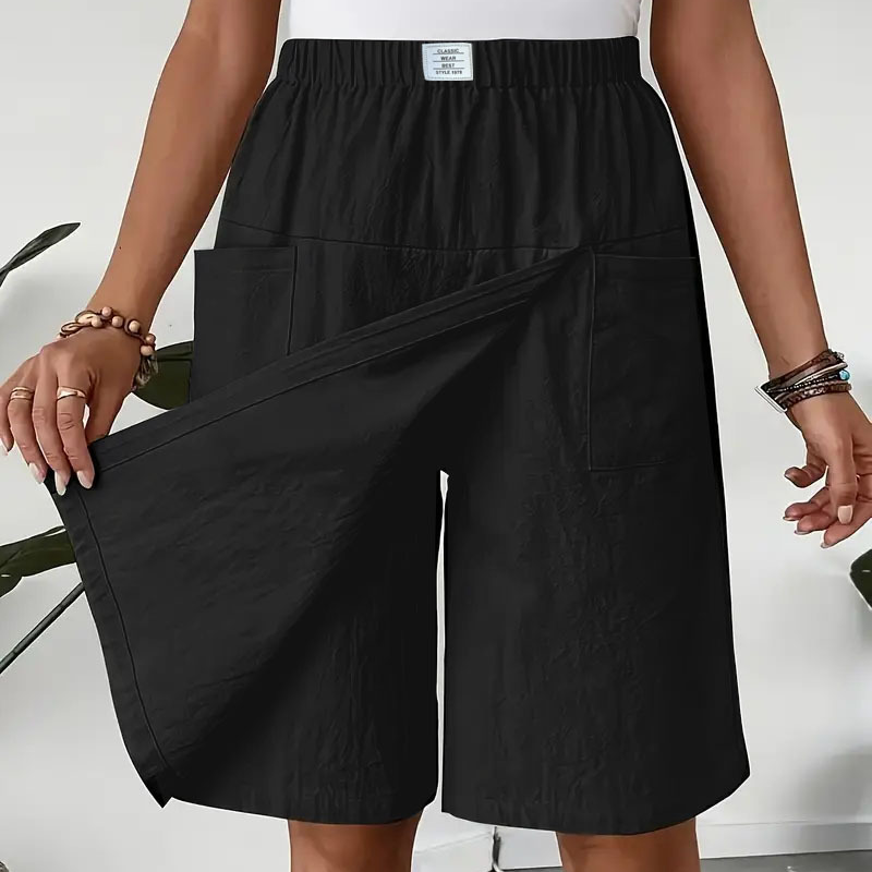 🩳New arrival 50% OFF💥Women's Casual Elastic Waist Wrap Skort