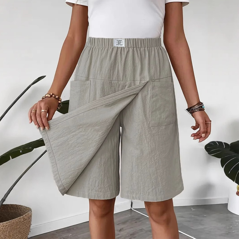 🩳New arrival 50% OFF💥Women's Casual Elastic Waist Wrap Skort