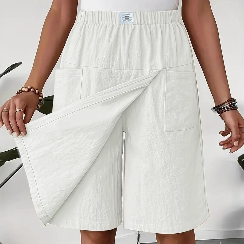🩳New arrival 50% OFF💥Women's Casual Elastic Waist Wrap Skort