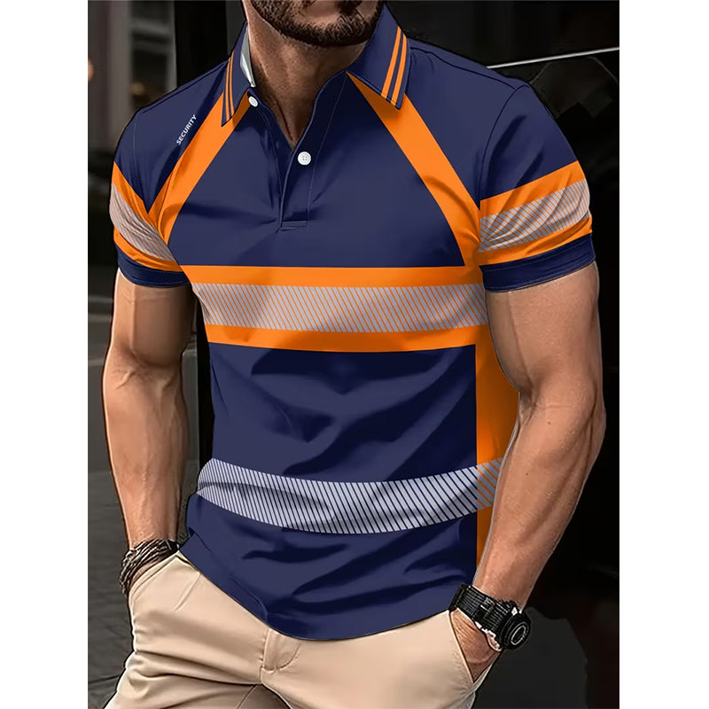Men's High Visibility Reflective Short Sleeve Shirt