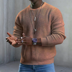 Men's Premium Crewneck Sweater – Soft Classic Long Sleeve Pullover with Ribbed Trim